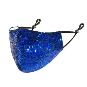 Blue Sequin Mask